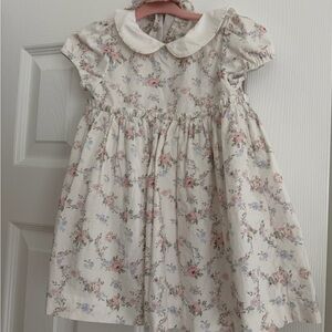 Edgehill Collection Floral Dress with Peter Pan Collar